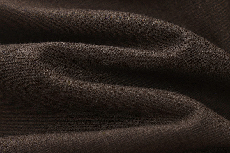 ATELIER MISS LU [Fiddler Poet] Irregular Vertical Sheep Wool Blend Skirt -  GLORY.