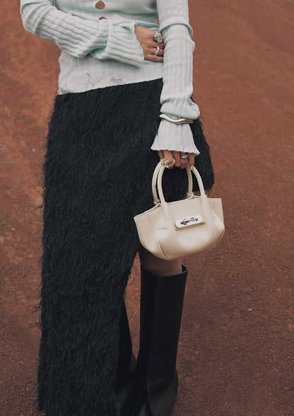 IUBALLET Leather Mini Bucket Bag - PEOPLE.