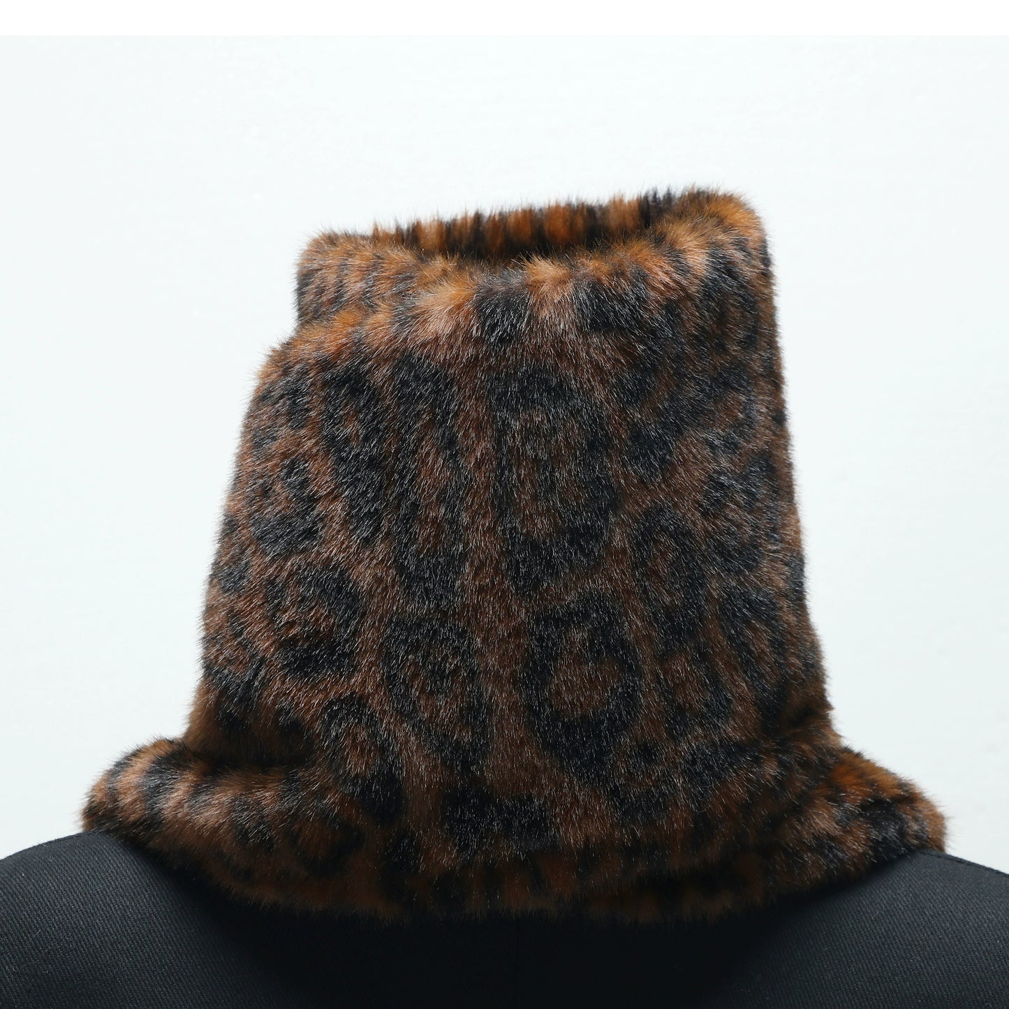 WANGXO | Detachable Leopard Sleeves Ruffle Hem Jacket & Flower Bud Skirt Set-NOYA.