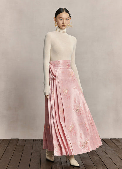 HECO dragon weaving golden high-waisted skirt women - praise.