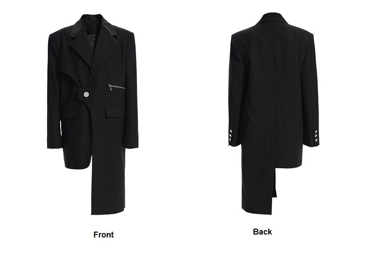 TINY IN women's midi irregular blazer-ZAKI