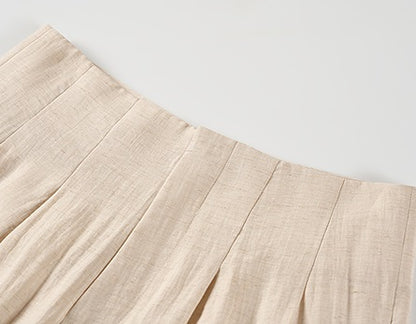 COMME MOI summer high-waisted double pleated wide-leg pants - LEVI.