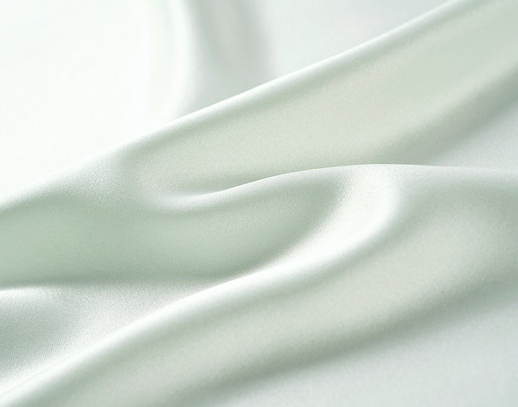 COMME MOI acetate V-neck patchwork suspenders - JUSTICE.