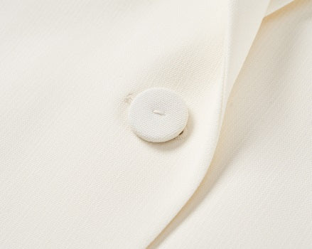 COMME MOI Lu Yan designer's new women's sheep wool flower fringe decoration suit - MANU.