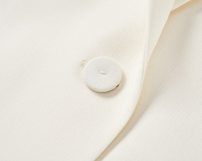 COMME MOI Lu Yan designer's new women's sheep wool flower fringe decoration suit - MANU.