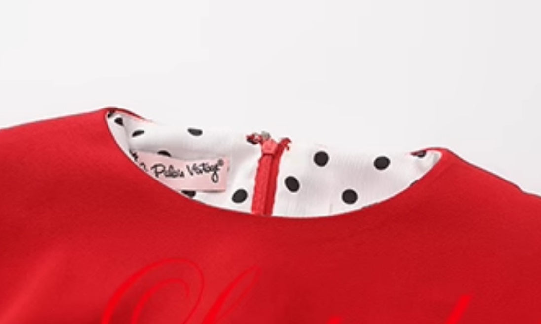 Le palais vintage red slim little skirt two-piece dress-KOBAYASHI.