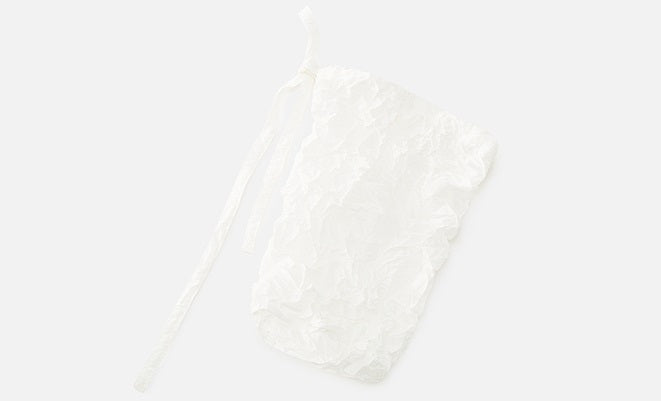 ZHUCHONGYUN white sleeveless turtleneck light and wrinkled top--MEIKO.