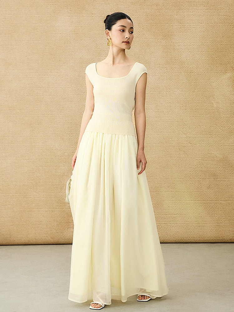 HECO Chinese U-neck Shoulder Top Early Summer Popular Cool Wear - MART.