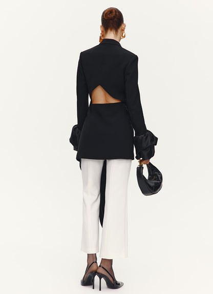 ATELIER MISS LU [Selene Rishi Trace] Versatile Neat Weila Cropped Pants - WISDOM