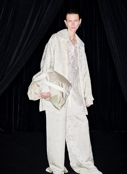 M essential Mackay designer Jacquard cool oversized shirt - sieive.