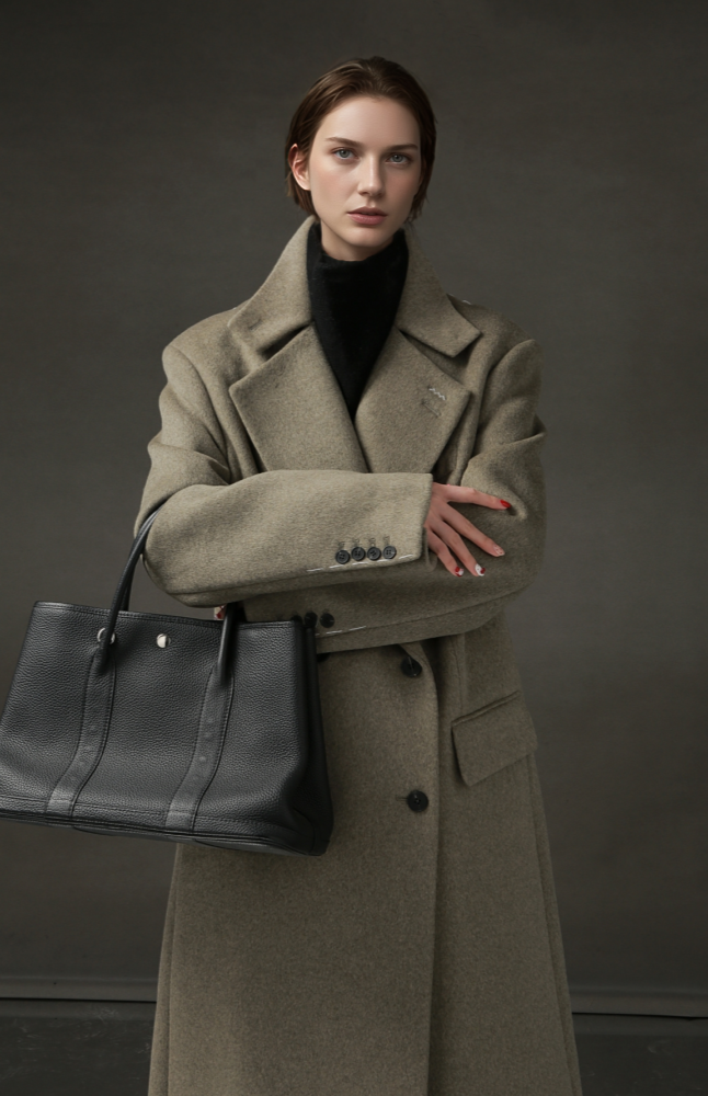 PIAOIN Niche Designer High-End Korean Mid-Length Coat-KATE