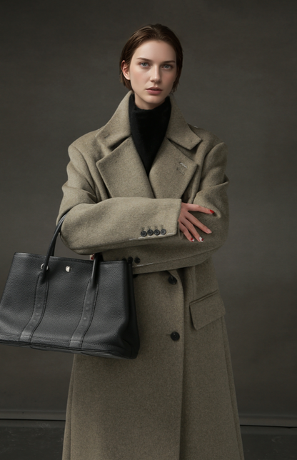 PIAOIN Niche Designer High-End Korean Mid-Length Coat-KATE