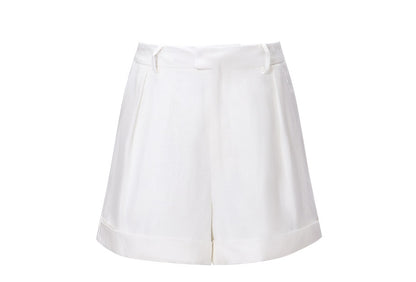 WANGXO | Pure Natural Linen Old Money Style Versatile Shorts -LUMA