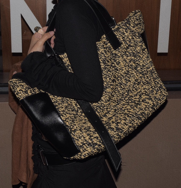 IUBALLET Stylish Beige Shoulder Tote Bag  - LIMIT.