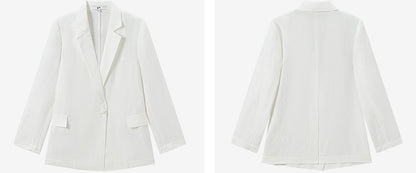 COMME MOI women's light linen wide-leg pant suit set - MESSIAH.