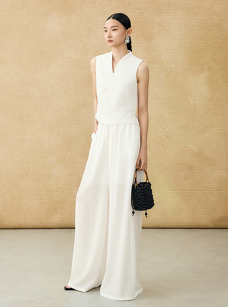 HECO Chinese Style Shoulder Sleeveless Top - GRACE.