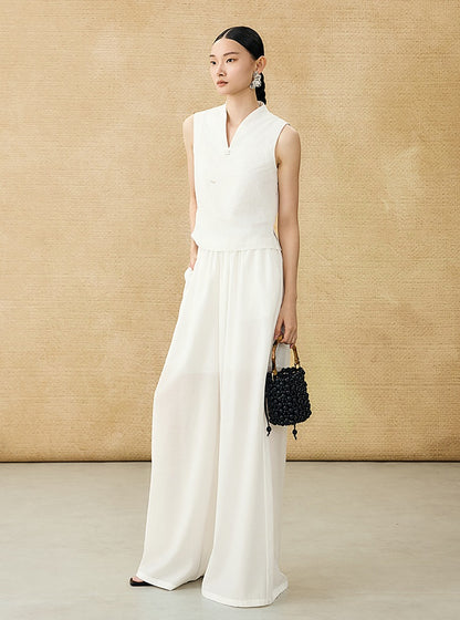 HECO Chinese Style Shoulder Sleeveless Top - GRACE.