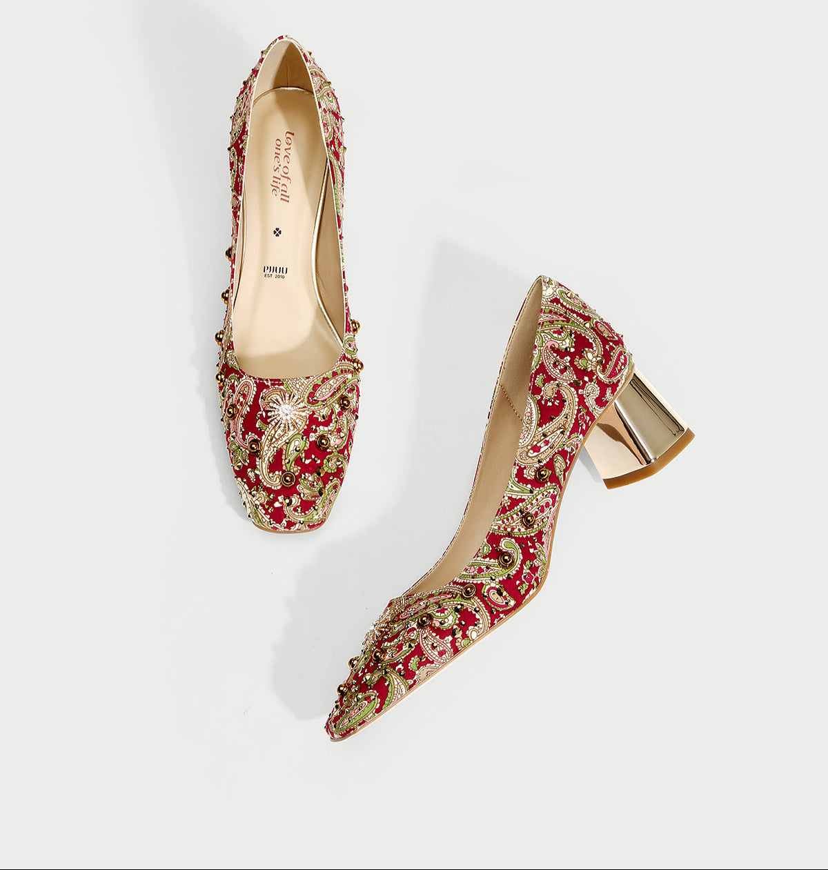 pjjuu new chinese xiuhe red wedding shoes  - CUTE