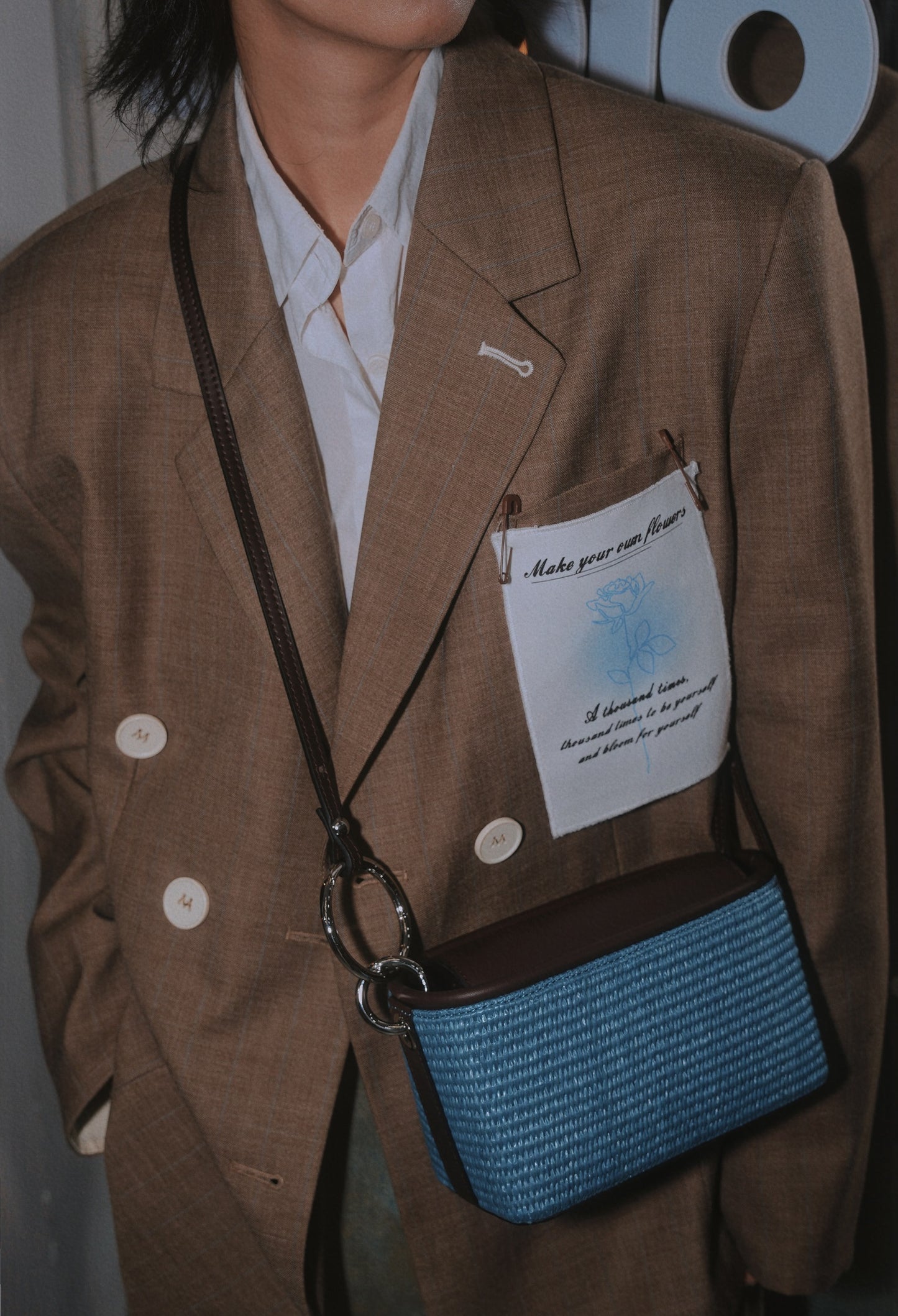 IUBALLET Elegant Woven Small Square Bag - YELLOW.