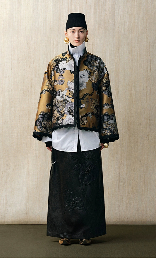 ZHUCHONGYUN jacquard new Chinese stand-up collar loose jacket-BONNIE.