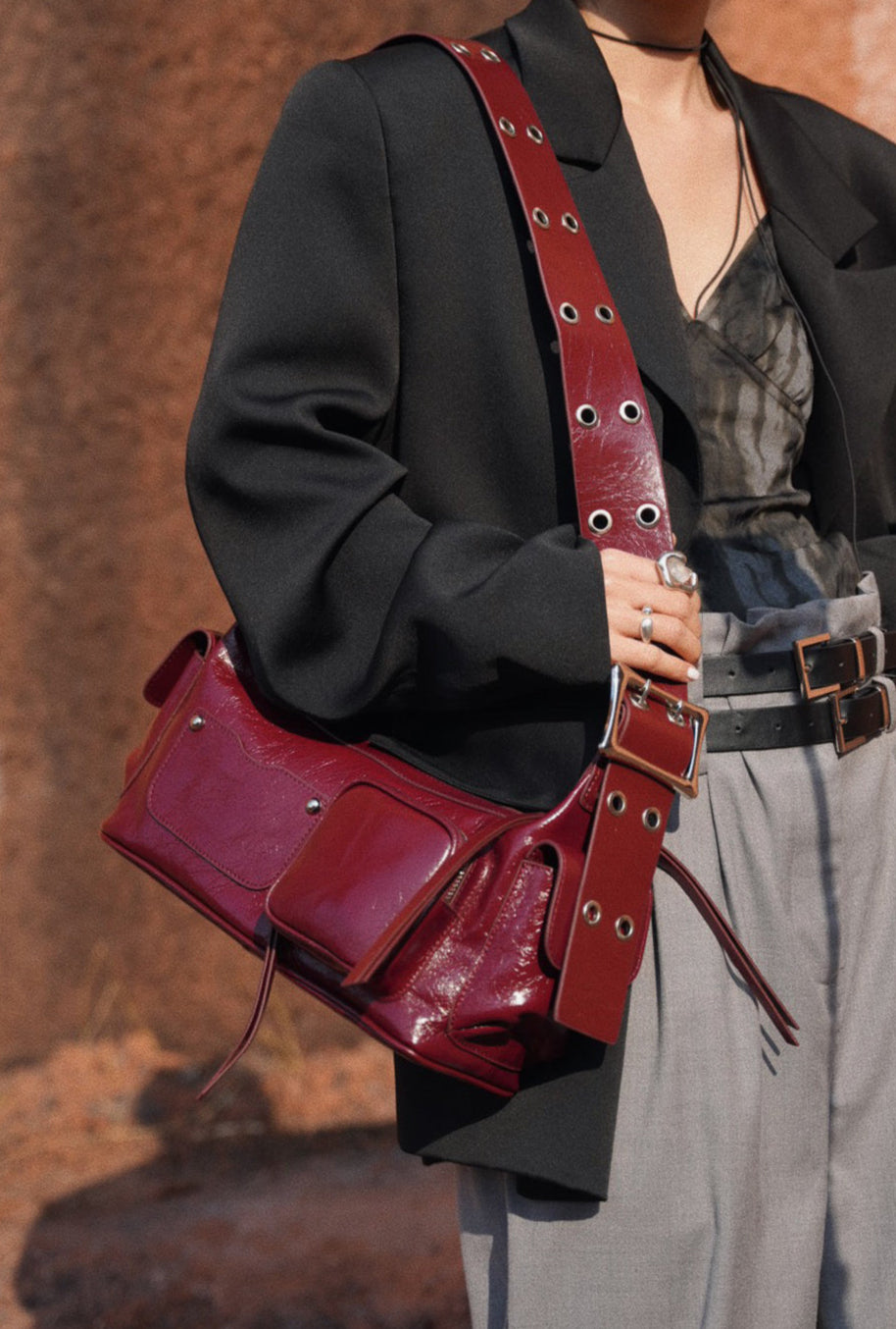 IUBALLET Chic Leather Baguette Bag - INQUIRE.