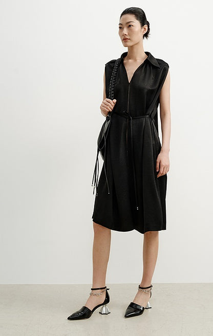 COMME MOI  summer women's cape sleeveless dress - SOPHIE.