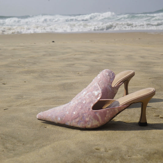 B-FEI pointed toe high-heeled sandals-TENG.