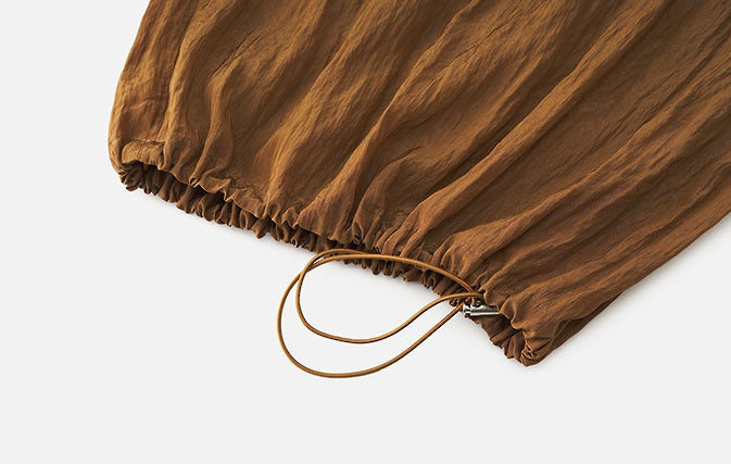 ZHUCHONGYUN loose wide pants and loose turtle neck long sleeve top outfit set-PAPA.