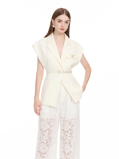 YES BY YESIR |  Luxury Sleeveless Suit Vest -AZENIA.