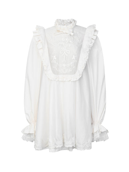 FAME Ruffled Rose Embroidered Dress - GERRIT