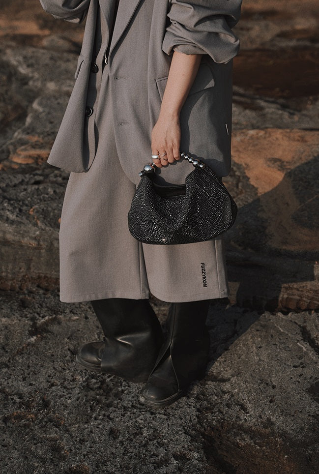 IUBALLET Beaded Chain Hobo Bag - POWER.