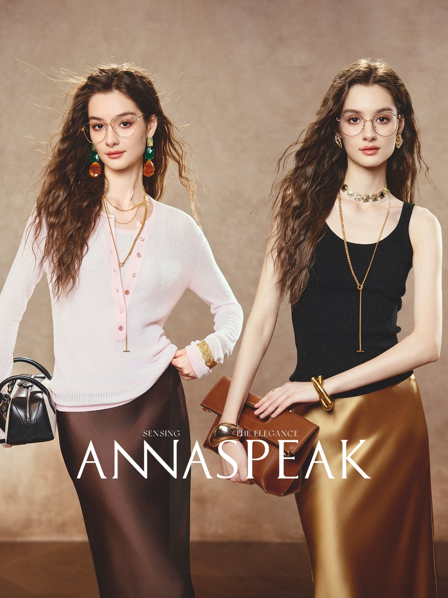 ANNASPEAK slimming knit vest set-AQAR.