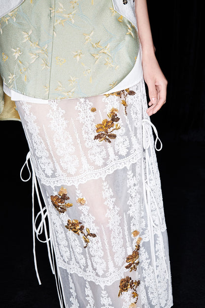 M essential Mackay designer Donchang jacquard low stand-up collar loose short-sleeved shirt - DIVA.