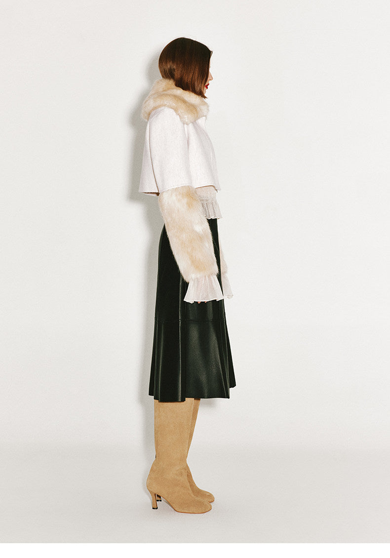 ATELIER MISS LU Pressed Pleated Soft Tulle Stretch Top - DIVINE