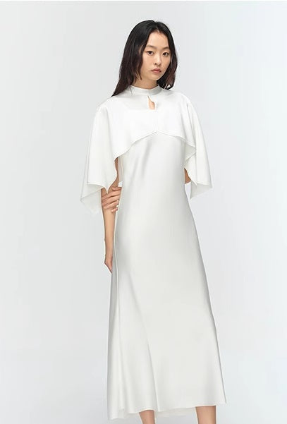 COMME MOI Lv Yan Designer Summer Women's Straight Neck Sexy Slip Dress - IVY.