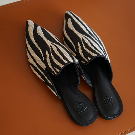 B-FEI female flat half slippers-LIVRE.
