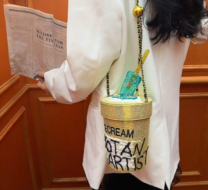 NOT AN ARTIST Dessert color aesthetics  jelly texture popsicle melt bucket bag - SHADE