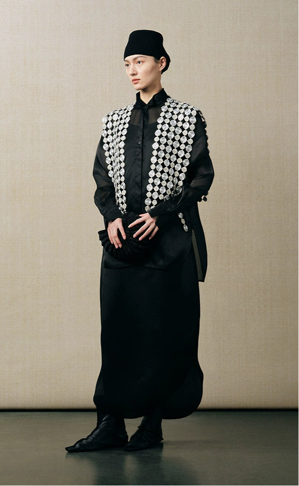 ZHUCHONGYUN2025 silk embroidery plate with sleeves elegant detachable square shawl-ASCON