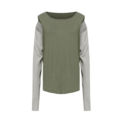 ATELIER MISS LU Two-Piece Off-the-Shoulder Knit Top - VINCE
