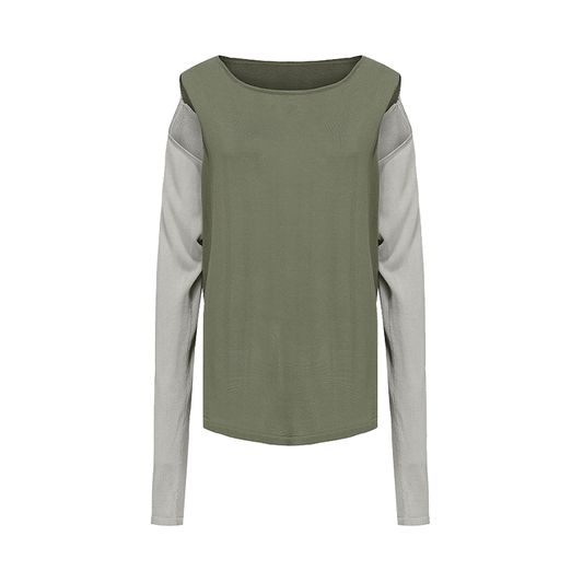 ATELIER MISS LU Two-Piece Off-the-Shoulder Knit Top - VINCE