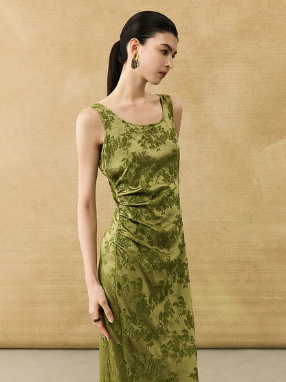 HECO Chinese Style Acetate Shirder Dress - LOLA.