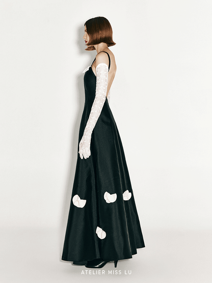 ATELIER MISS LU Orchid Shape Cut Gorgeous Swing Dress - CLAIRE.