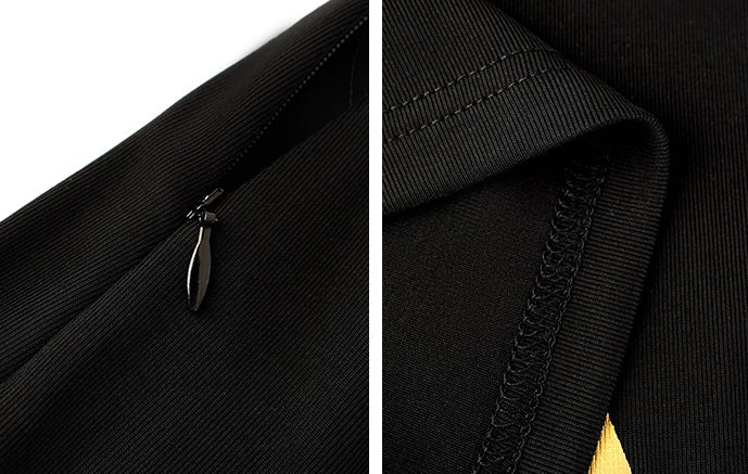 HECO Chinese Draped Summer Heavy Industry Ginkgo Biloba Print Slim Skirt - COLS.