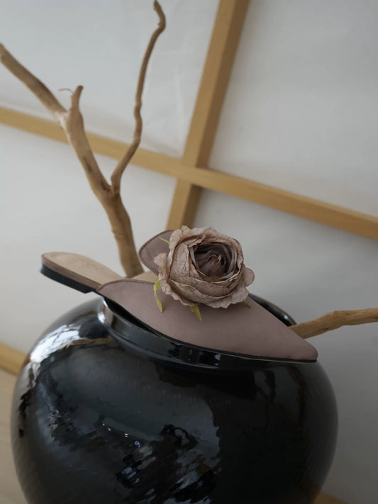 B-FEI women's French flower mules-TANNA.
