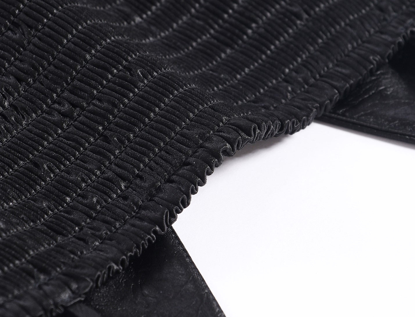 WANGXO | Chiffon Deep V Drawstring Draped Sling Top -MIRABELLE.