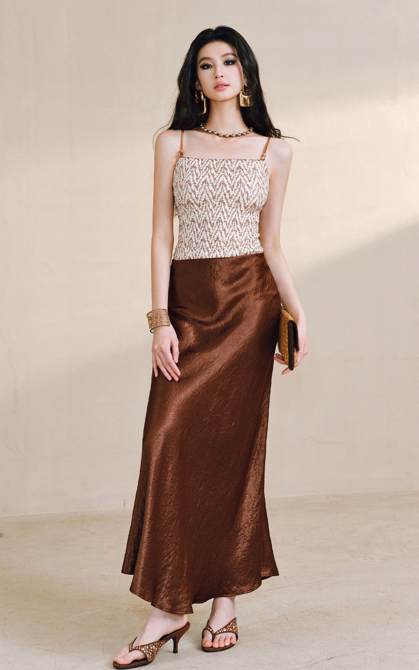 WANGXO Heavy Star Glyph Sequins & Glass Bead Embellishment on Luxury Slim Fit - TESS