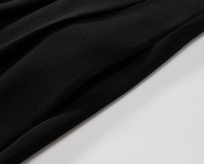 COMME MOI Lu Yan Designer's new commuter acetic high-waisted double-pleated wide-leg pants - MARD.