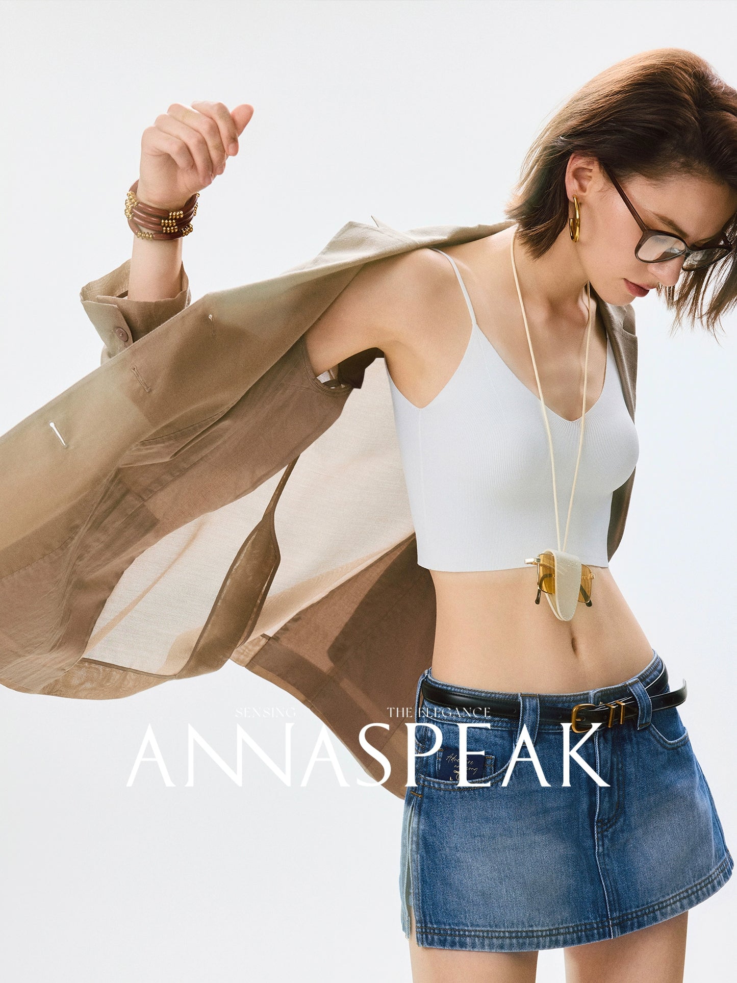 ANNASPEAK  mulberry silk cool silk haute couture upright suit vest set-ANCHOR.