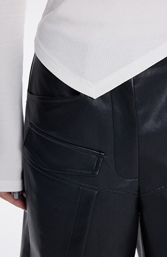 TINY IN irregular cut-out off-the-shoulder long-sleeved top-DIMO