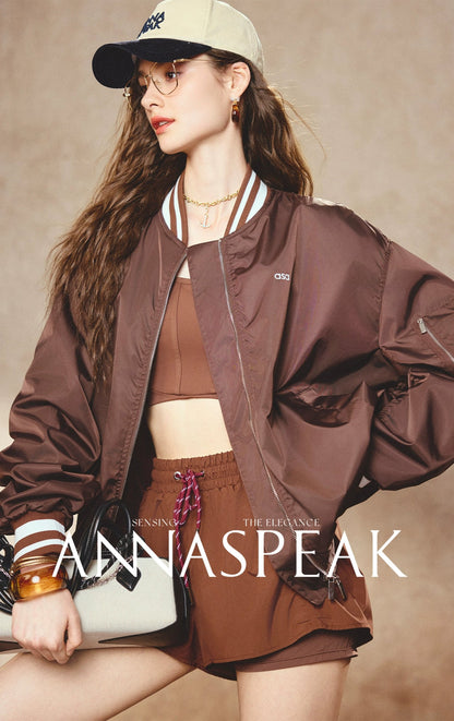 ANNASPEAK collar bomber jacket-ELI.